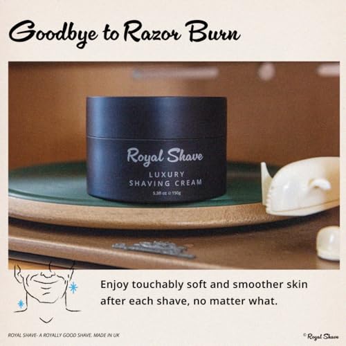 Image of Royal Shave Bergamot Shaving Cream for Men, Luxury Ultra Rich Lather