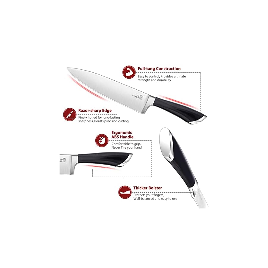 Knife-Block-Set-for-Kitchen-E-far-17-Piece-High-Carbon-Forged-Stainless-Steel-Knife-Set-Includes-Chef-Utility-Paring-Steak-Serrated-Bread-Santoku-Knife-Sharpener-Full-Tang-Design Knife Block Set for Kitchen, E-far 17-Piece High Carbon Forged Stainless Steel Knife Set Includes Chef Utility Paring Steak Serrated Bread Santoku Knife Sharpener - Full Tang Design