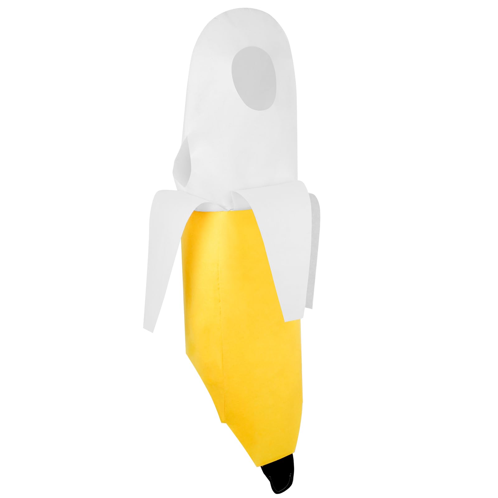 AYBUY Banana Costume, Hilarious Yellow Banana Jumpsuit, Fun Peeled Banana Fancy Dress Outfit for Kid, Lightweight and Comfortable Fruit Costume for Halloween, Christmas, Carnivals, Party, Cosplay โ image 1