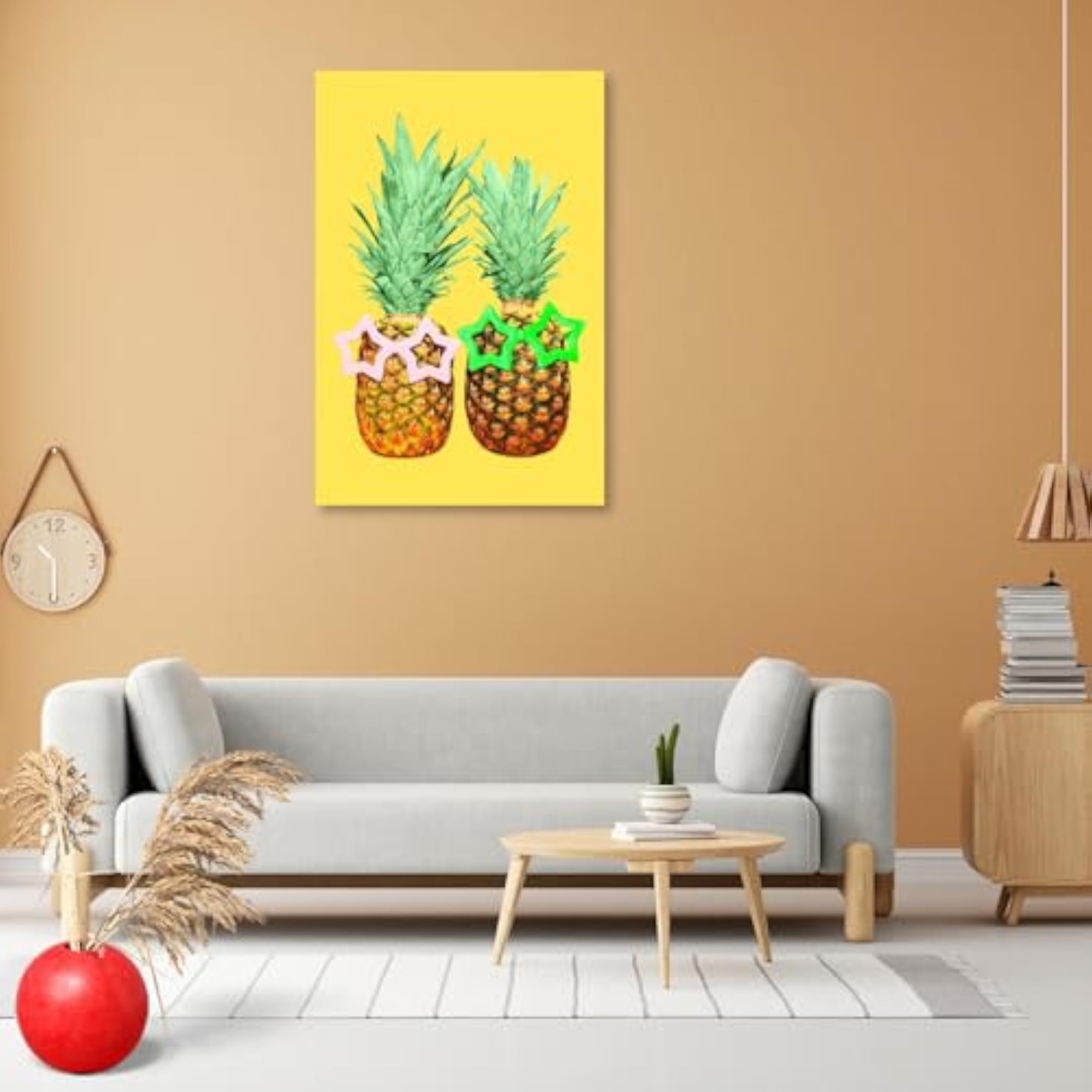 Pineapples with Sunglasses Peel & Stick Vinyl Wall Sticker
