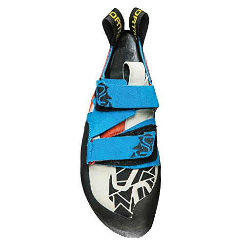 La Sportiva Mens Otaki Rock Climbing Shoes, Blue/Flame, 10.5-11 US, 44 EU2