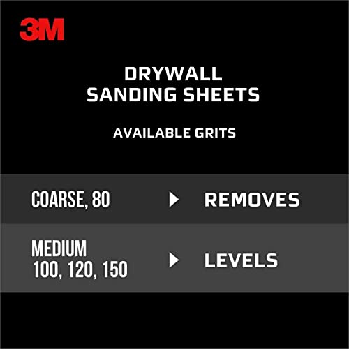 3M 9092Na 9092 Drywall Sanding Sheet, Medium, 5 Count #TOP6
