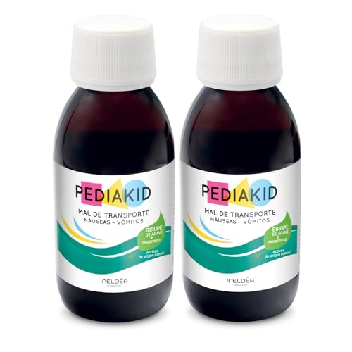 PEDIAKID - Mal de Transporte Náuseas-Vómitos - Complemento alimenticio a base de plantas - Confort digestivo - Contra las náuseas y los vómitos - Sabor limón - Lote de 2
