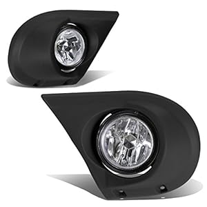 Auto Dynasty Fog Lights Assembly Compatible with 2003 2004 2005 Honda Pilot Front Bumper Driving Fog Lamps w/Bezel, Driver and Passenger Side, Clear Lens