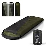 TANSTRIDER 0 Degree XXL Sleeping Bags for Adults Warm Weather,Camping Sleeping Bag with Compression Sack for Winter Hiking, Hunting,Traveling
