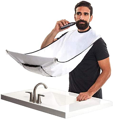Bavoir de tablier de barbe, Cape de rasage de receveur de barbe pour la coupe, tissu de Cape de barbe de cheveux antiadhésif, cadeau de Cape de coupures de cheveux imperméables Cover