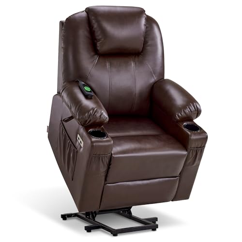 Image of MCombo Small Power Lift Recliner Chair for Elderly, Heat and Massage 7141