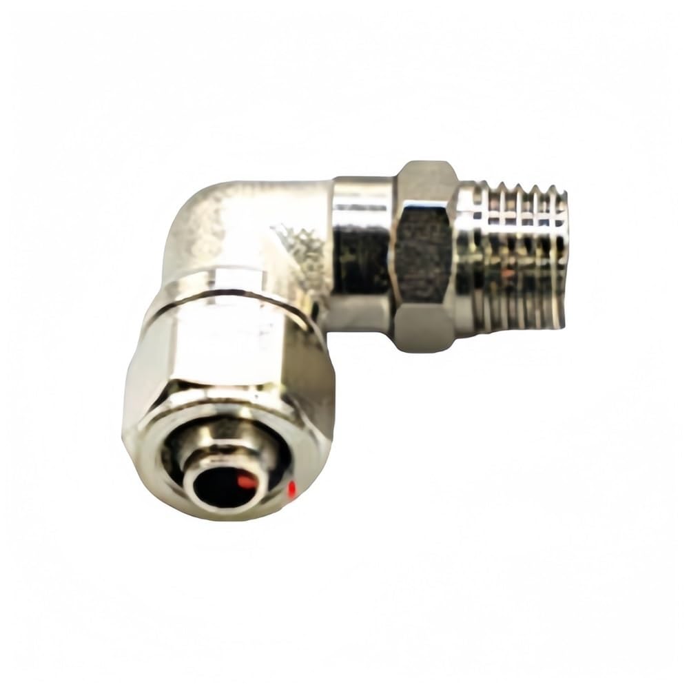 Pipe Hose Connector Pneumatic Connector Elbow Quick Thread Fitting, Male BSP Hose Tightening 1 piece(PL10-02)
