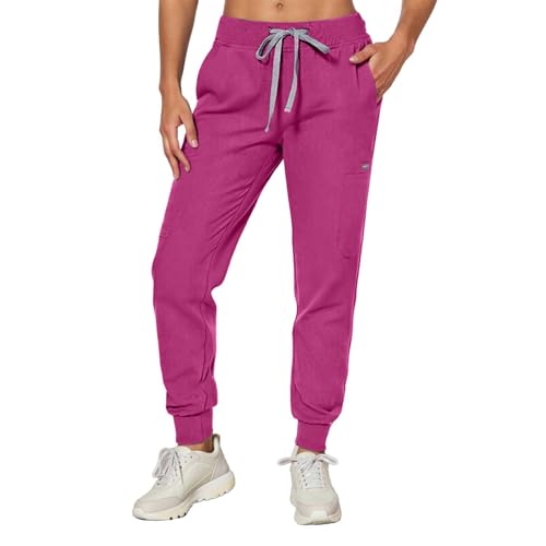 Pantalon décontracté professionnel femme rose XS chic