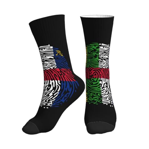 Chaussettes De Sport 40cm Adn Drapeau République Centrafricaine Chaussettes De Randonnée Mode Chaussettes Unisexes Unisexe Chaussettes Pour Anniversaire, Fête Des Mères, Festival
