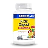 ENZYMEDICA - Kids Digest (60 Chewable Tablets) | Fruit Punch Flavour | Digestive Enzymes Supplement | Digestive Enzyme Blend for Children, Nutrient Supplement, Gut Health Supplement, Vegan, Dairy Free