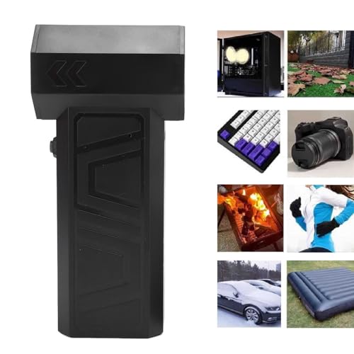 Fyearfly Elektrische Staubgebläse 130000 U/min PC Reinigungsset Druckluftspray mit 2 Düse 8000mAh Akku 41M/S für Computer Tastatur Auto Haustierhaus