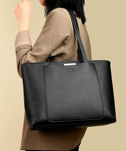Women Large Vegan Leather Tote Casual Weekender Bag Shopper Top-handle Handbag Travel Shoulder Purse