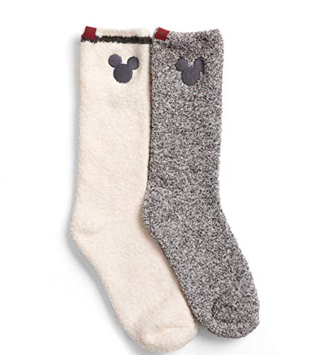 Barefoot Dreams 2-Pack, CozyChic Disney Women’s Mickey Mouse Socks, Cream Multi Barefoot Dreams 2-Pack, CozyChic Disney Women’s Mickey Mouse Socks, Cream Multi