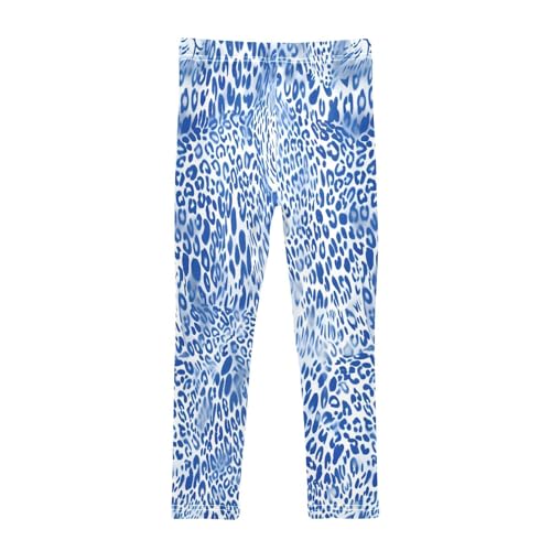Bolaz Toddler Girls Leggings Printed Yoga Pants Leggings Blue Leopard Print for Kids2
