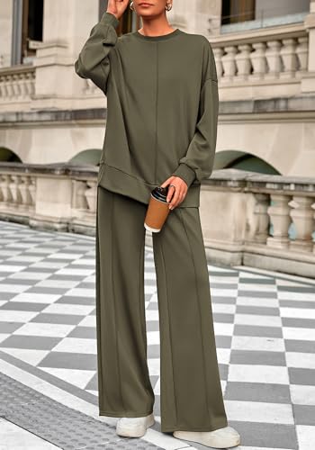 BTFBM Women Fall Fashion 2025 2 Piece Outfits Sweatsuit Set Jogger Sweatpants Matching Lounge Sets Airport Tracksuit