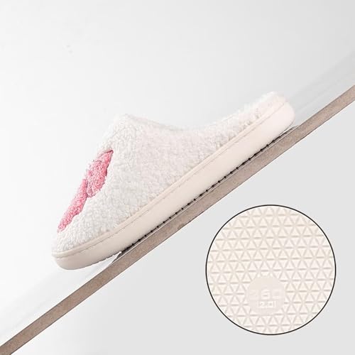 Image of LNERIP Animal Slippers Fruit Slippers Plant Slippers Various Cartoon Patterns Fluffy Soft Memory Foam Retro Indoor Outdoor Home Couple Shoes