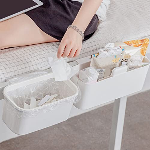 Image of 2Pcs Hanging Kitchen Waste Bin - Versatile Wall-Mounted Garbage Container for Dormitory Bedroom and Kitchen Cabinet Storage Space-Saving Small Dustbin