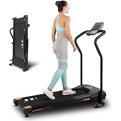 Caminar En Cinta ISE Cinta de Correr Electrica Plegable Profesional, Caminadora Eléctrica en Casa con Pantalla, Cinta de Andar Soporte de Botella para Hogar Oficina motorizada 750W, Cinta Andar Plegable SY-1006