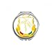 Guinea Africa National Emblem Hand Compact Mirror Round Portable Pocket Glass