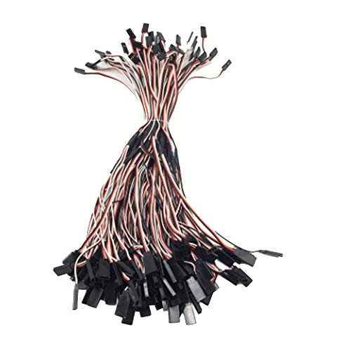 Yiqigou 10Pcs 11.8Inch Servo Wire Extension Jr Plug 1 Male To 2 Female Servo Y Harness Extension Cable Wire, Rc 3 Pin Servo Extension Y Splitter Cable Cord Connector (30Cm) #TOP6