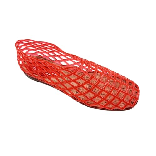 Jelly Mesh Ballet Flats for Women Clear Jelly Sandals Hollow Water Slides Slip on House Slippers Low Heel Booties Wide Lightweight Breathable Dressy Ballerina Shoes Summer Beach Party Cruise Vacation