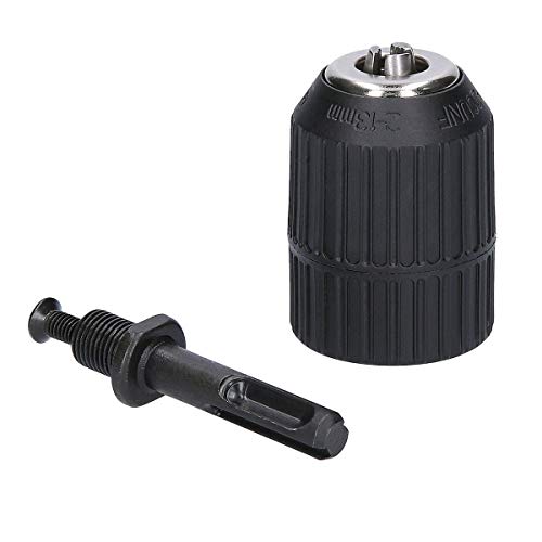 2-13MM Keyless Drill Chuck Adapter, 3-Jaw Drill Chuck 1/2-20 UNF Mount with Strong Grip with Detachable Quick-Change Adapter Quickly Convert SDS Drills into Drill Drivers