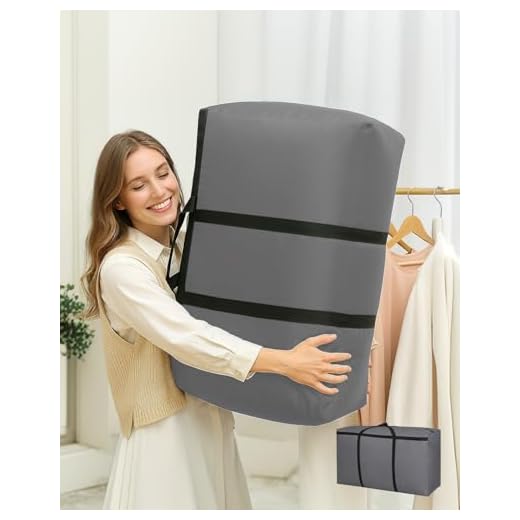 Large Non-Woven Storage Bags, Heavy Duty Packing Organizers with Reinforced Handles, Waterproof Storage Bags (150L Capacity), Grey