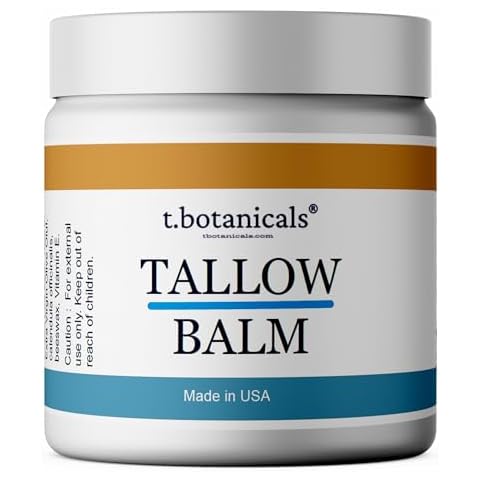 t.botanicals Grassfed Beef Tallow Balm Butter for Skin Organic Body Butter for Eczema Rosacea Baby Balm Cover