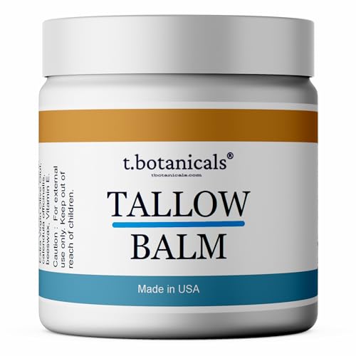 Image of t.botanicals Grassfed Beef Tallow Balm Butter for Skin Organic Body Butter for Eczema Rosacea Baby Balm