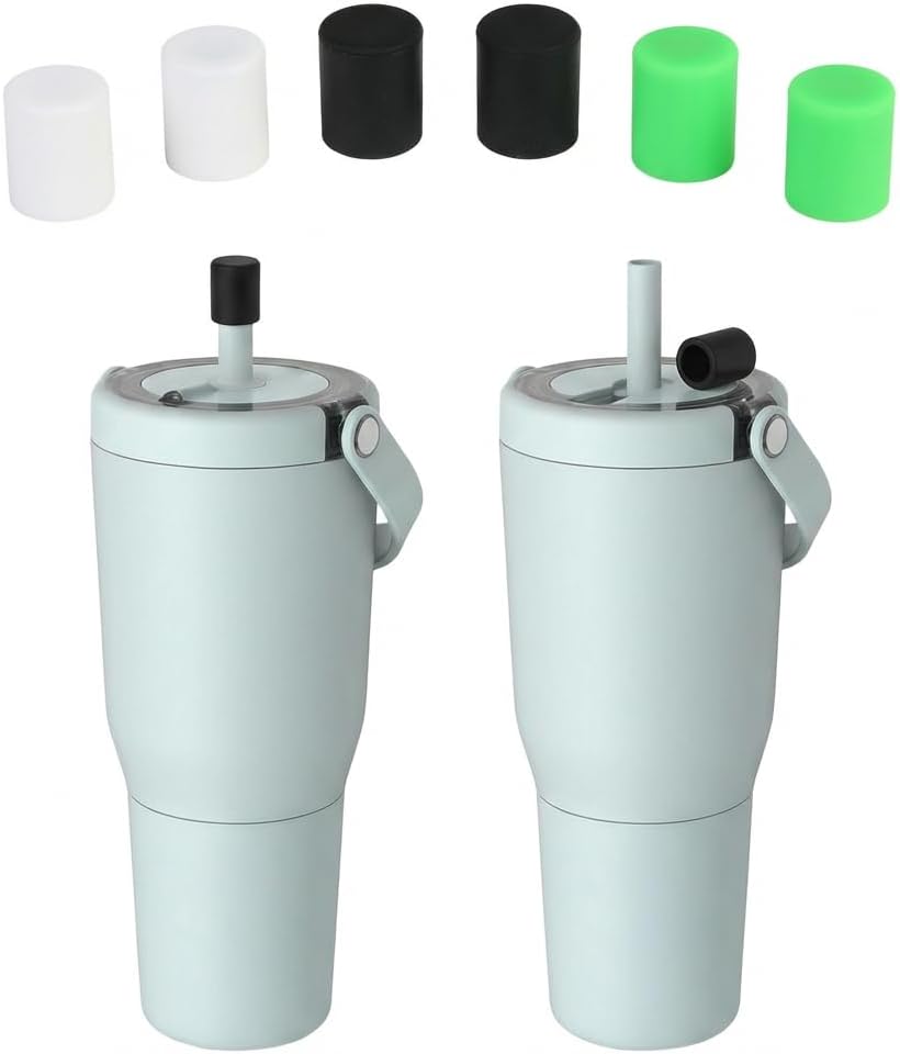 Magnetic Straw Cover, Silicone Straw Caps Compatible with Brümate, All Era and Resa Tumblers, Leakproof Straw Accessories Protector, Fit 0.47In Straws Opening Diameter
