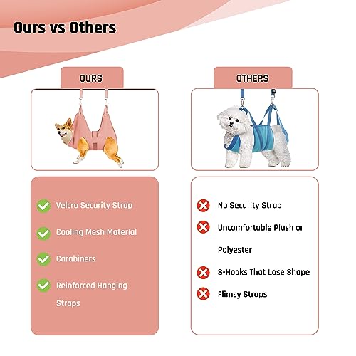 Potens' Pet Rede de cuidados com cães com alça de segurança – Rede de cuidados para cães médios – S