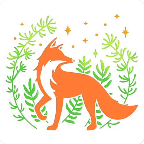 NBEADS Fox Plant Painting Stencil