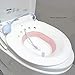 Produktbild HSART Bidetbecken Bidet Faltbar Kunststoff Sitzbäder Faltdesign Sitzbadewanne,Sitzbad Für Toilett,Wochenbettpflege,Für Hämorrhoidenbehandlung,Damm,Bidet Einsatz Für Toilette Schwangere
