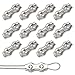 Rybtd Duplex Klemme 12 Stück Seilklemme 304 Edelstahl Drahtseile Clip,M4 Seilklemmen Drahtseilklemme 4mm für Wäscheleine, Spanner, Markise, feste temporäre Zäune, Windenseile Handtuchhalter,Edelstahl  günstig Kaufen-Rybtd Duplex Klemme 12 Stück Seilklemme 304 Edelstahl Drahtseile Clip,M4 Seilklemmen Drahtseilklemme 4mm für Wäscheleine, Spanner, Markise, feste temporäre Zäune, Windenseile