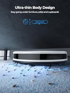 Laresar Clean Robot Vacuum with 5000Pa Suction, 3-in-1 Robot Vacuum Cleaner with Mop, 150mins Runtime, Carpet Boost, 7.6cm Ultra Thin Robotic Vacuums for Pet Hair, App/Alexa Control, Evol3s