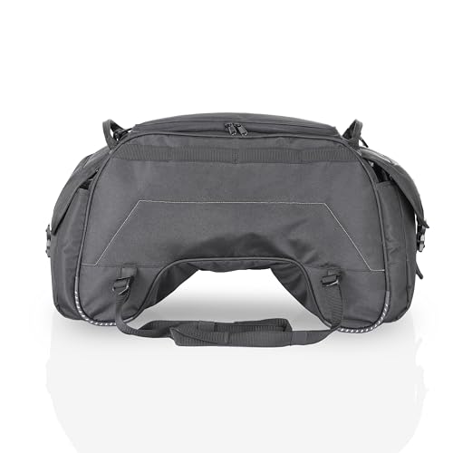 Image of GUARDIANGEARS Sidekick Universal 45Ltrs Tail Bag with Waterproof rain Cover fits on All Motorcycles.