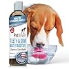 Petsilver teeth gum water additive for dental care dog breath freshener targets tartar plaque eliminates bad breath cat oral care dog teeth cleaning no brushing tasteless 12 fl oz  urban country home decor