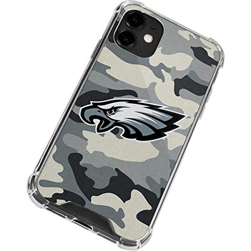 Skinit Clear Phone Case Compatible with iPhone 12 Mini - Officially Licensed NFL Philadelphia Eagles Camo Design