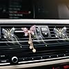 4 Pcs Bling Butterfly Air Vent Clips, Crystal Butterfly Pandent Car Air Fresheners Vent Clips Car Diffuser Vent Clip Diamond Cars Decoration Cute Interior Decor Bling Cars Accessories for Women #4