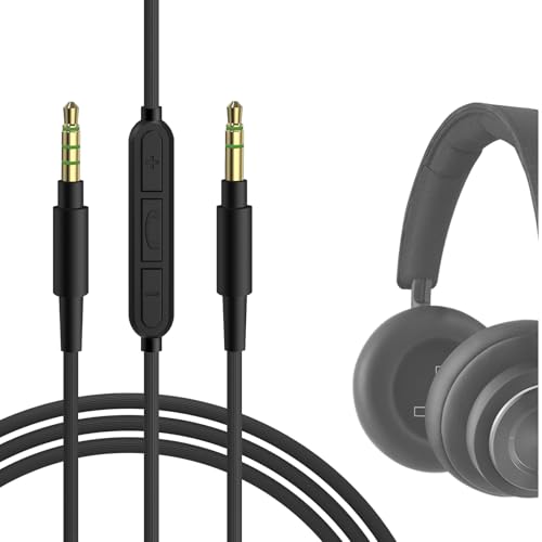 Geekria Audio Cable with Mic Compatible with B&O H95 HX H9i H8i, H9 H7 H6 Headphones, 1/8
