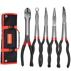 Tooleague 5-teiliges Spitzzangen-Set Extra Lang