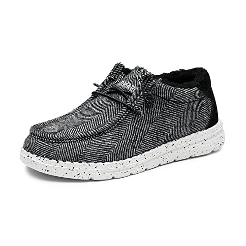 Bruno Marc Boys Girls Winter Slip-On Fur Casual Loafer