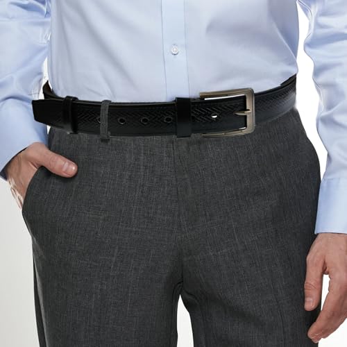 Dress Belt Men,Black Leather Belt for Men,Casual Wear Jeans Pants4