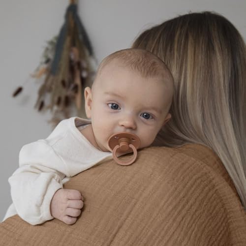 Image of Dreamology Brown Swaddle Blanket,100% Cotton Muslin Swaddle Blankets,2 Pack,Receiving Blanket for Baby Boy & Girl,Soft,Breathable Swaddle Blanket,Large 44 x 44 inch Cotton Blanket | Brown,Acru