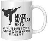Funny Mixed Martial Arts Mug – Martial Arts Gift for Fighters, Trainers & MMA Fans – 11oz White Ceramic MMA Coffee Cup
