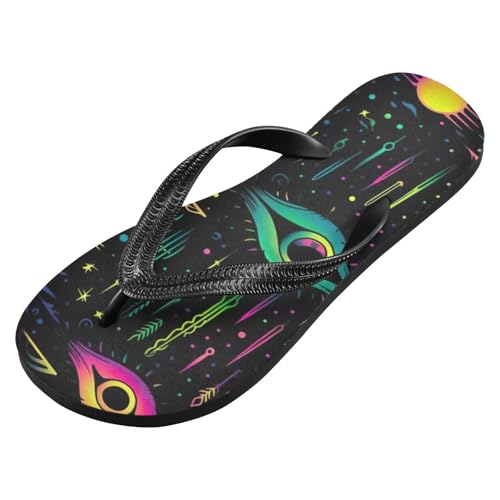 Womens Flip Flops Eyes MandalaNon-Slip Casual Beach Slippers Rubber Sandals214B2777