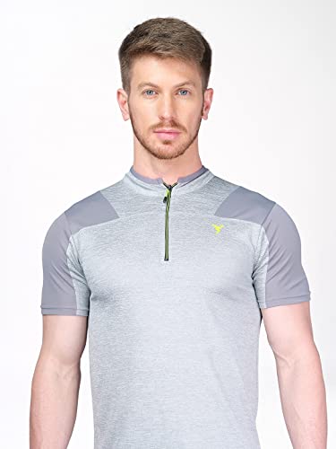 Image of TECHNOSPORT Men's Slim Fit Active T-Shirt - (MTP512 P) Pack of 1