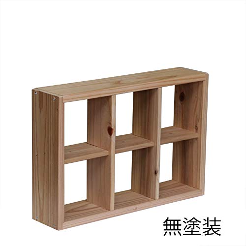 Amazon.co.jp: WOODPRO 格子ラックミニ120型3X2 幅41cm 高さ28cm 奥行