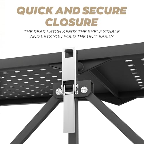 Frankystar Smithers - Scaffale Carrello Pieghevole Salvaspazio 72X90X33,5 Cm In Metallo Nero - 9